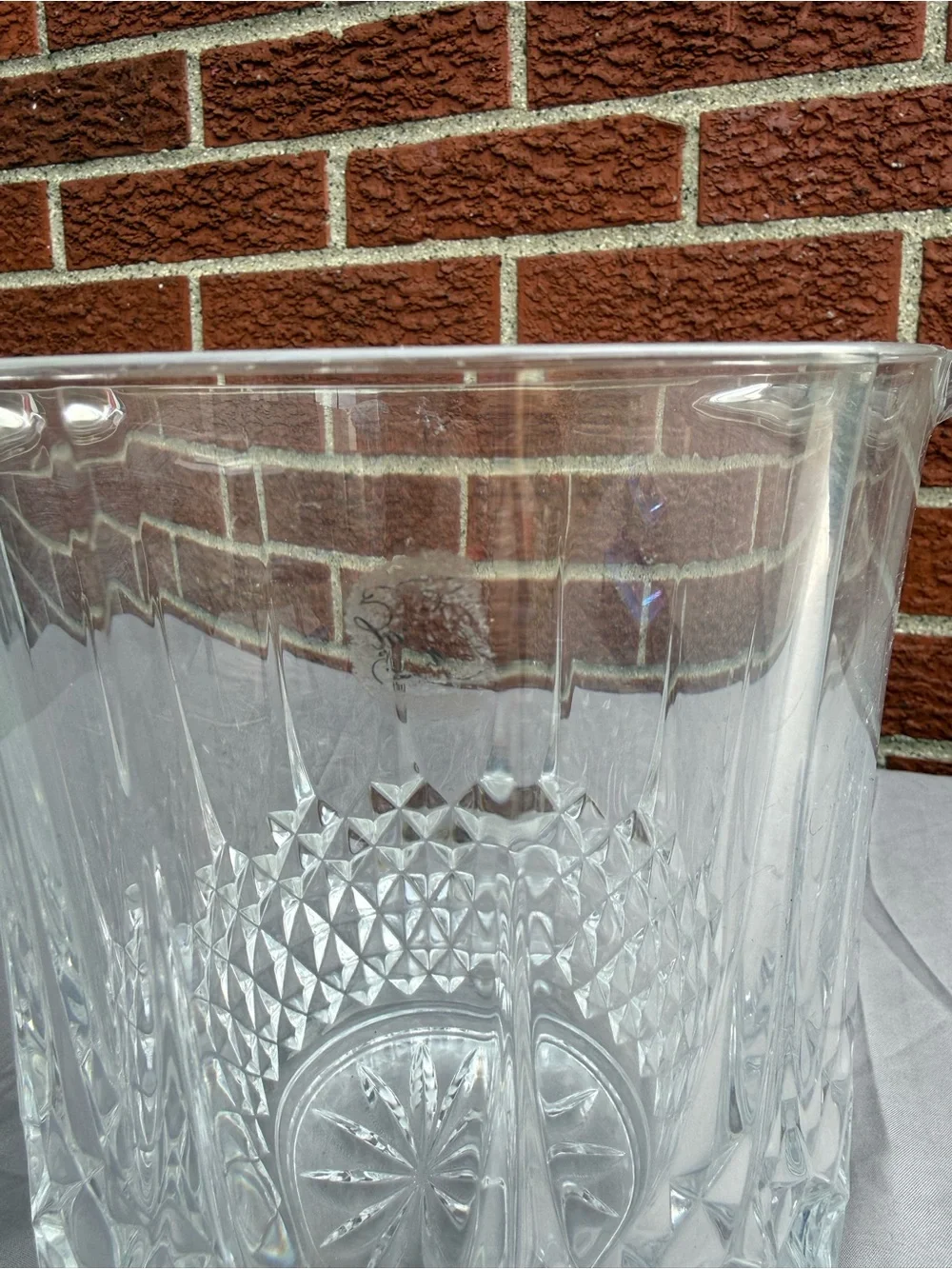 Cristal d’Arques Longchamp Crystal Champagne Bucket Vintage France